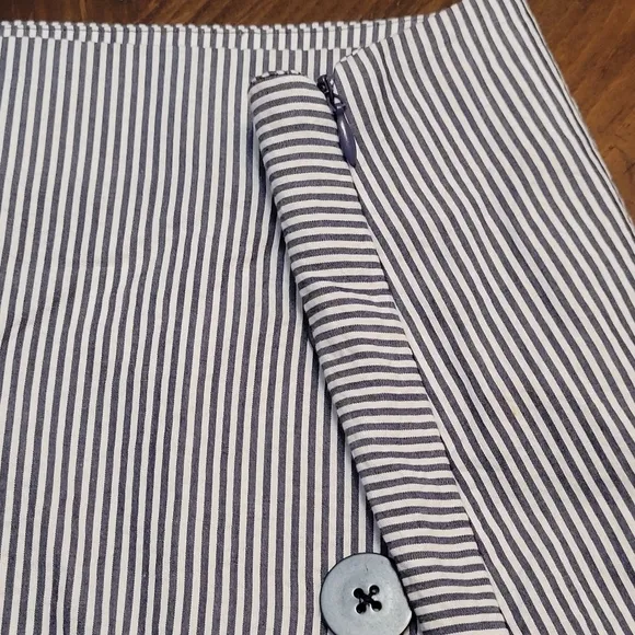 Urban Outfitters Sailorette Striped Mini Skirt NEW Faux Button Front Bib Panel