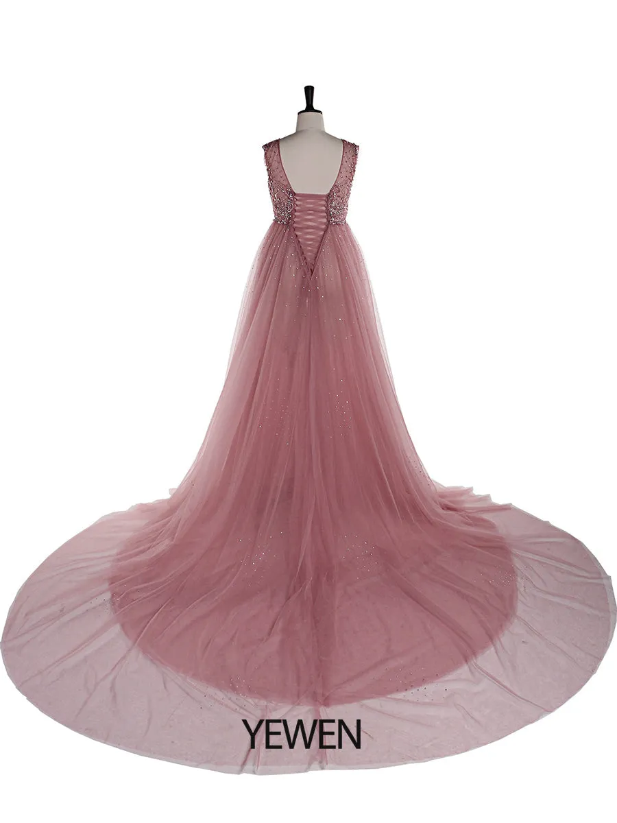 V Neck Beaded Maternity Dress for Photoshoot Elegant Sleeveless Maxi Dress Photography Gowns
