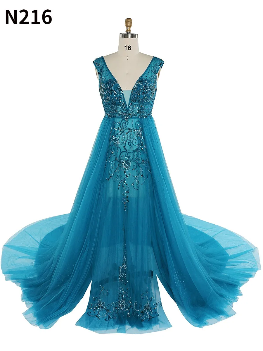 V Neck Beaded Maternity Dress for Photoshoot Elegant Sleeveless Maxi Dress Photography Gowns