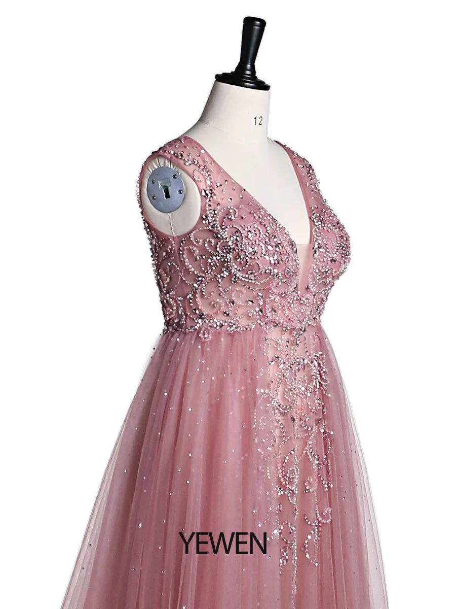 V Neck Beaded Maternity Dress for Photoshoot Elegant Sleeveless Maxi Dress Photography Gowns