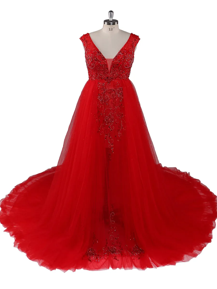 V Neck Beaded Maternity Dress for Photoshoot Elegant Sleeveless Maxi Dress Photography Gowns