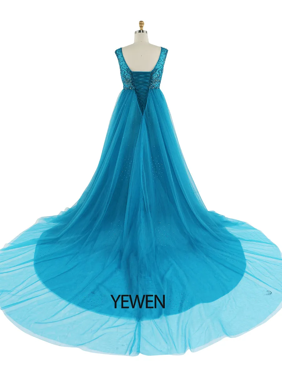 V Neck Beaded Maternity Dress for Photoshoot Elegant Sleeveless Maxi Dress Photography Gowns