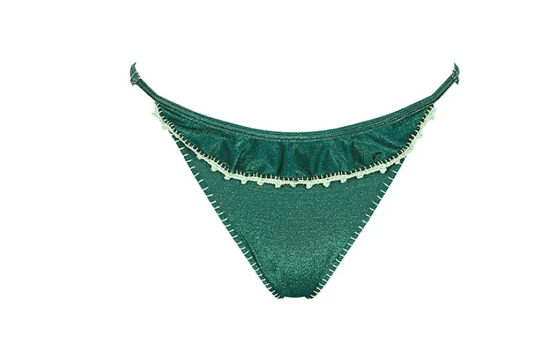 Valentina Cobalt Green Shine Bikini ::RET