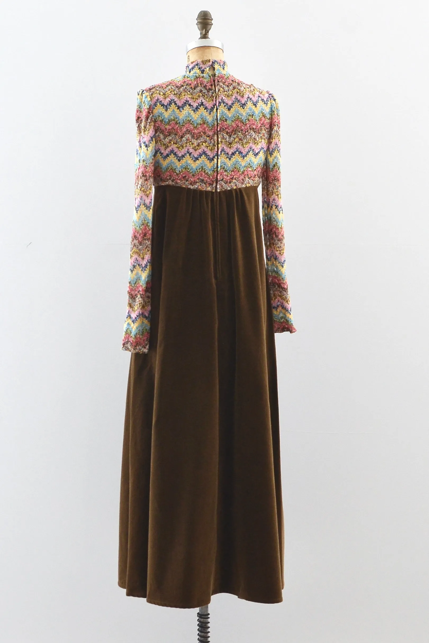 Velveteen Maxi Dress / S
