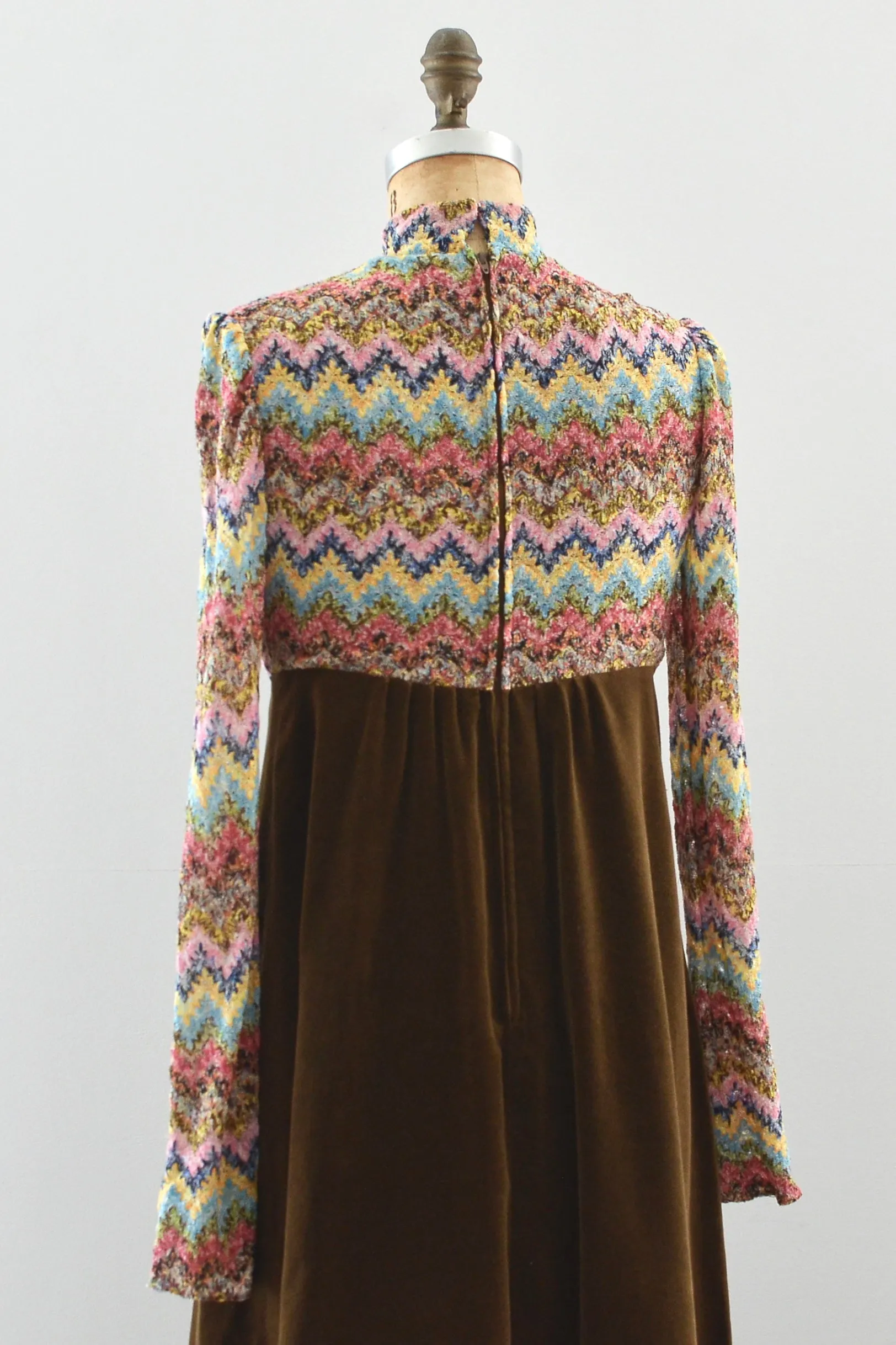 Velveteen Maxi Dress / S