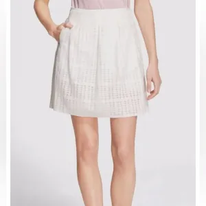 Vince Pleated Skirt Optic White Skirt