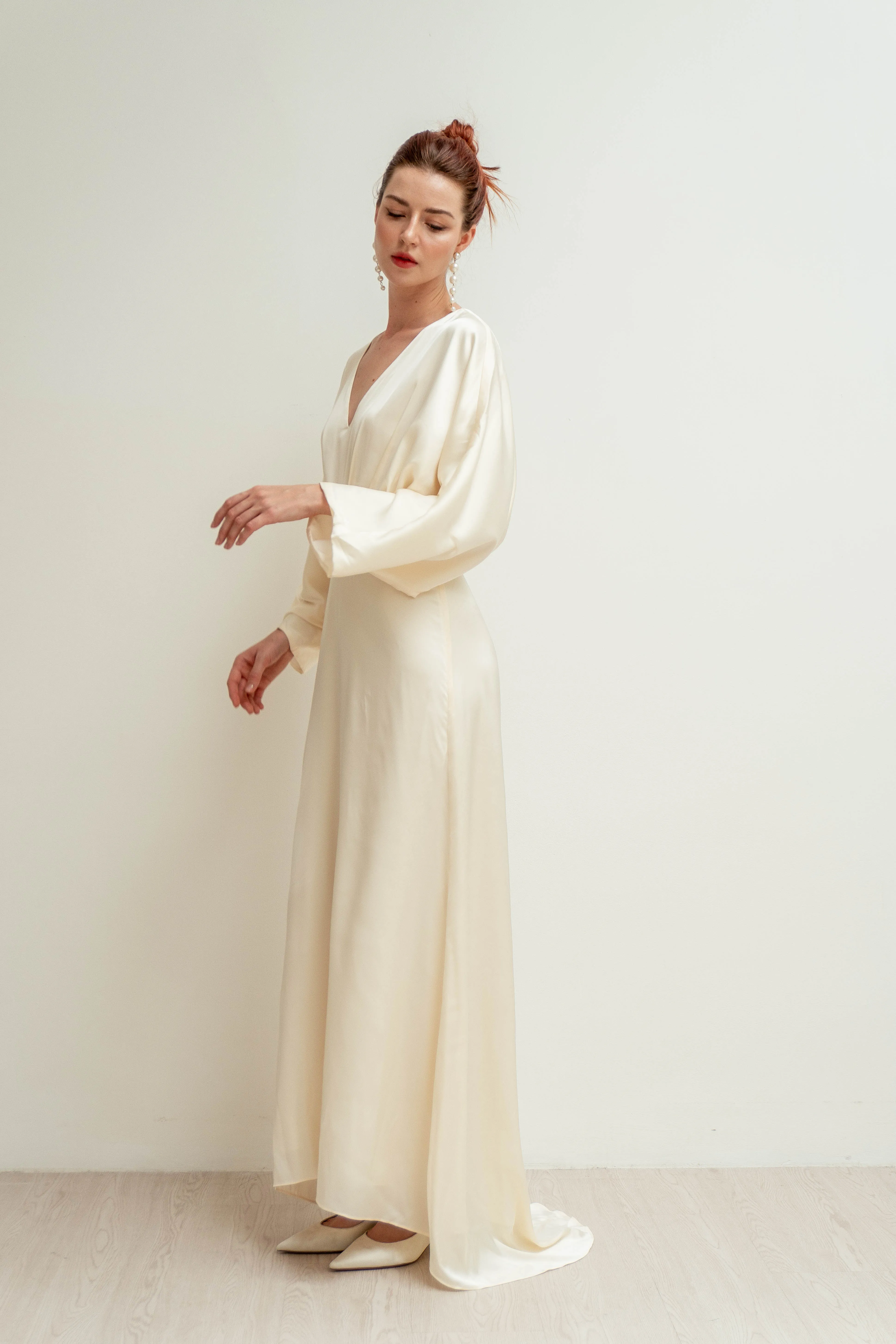 Vivienne Empire Waist Floor Length Dress