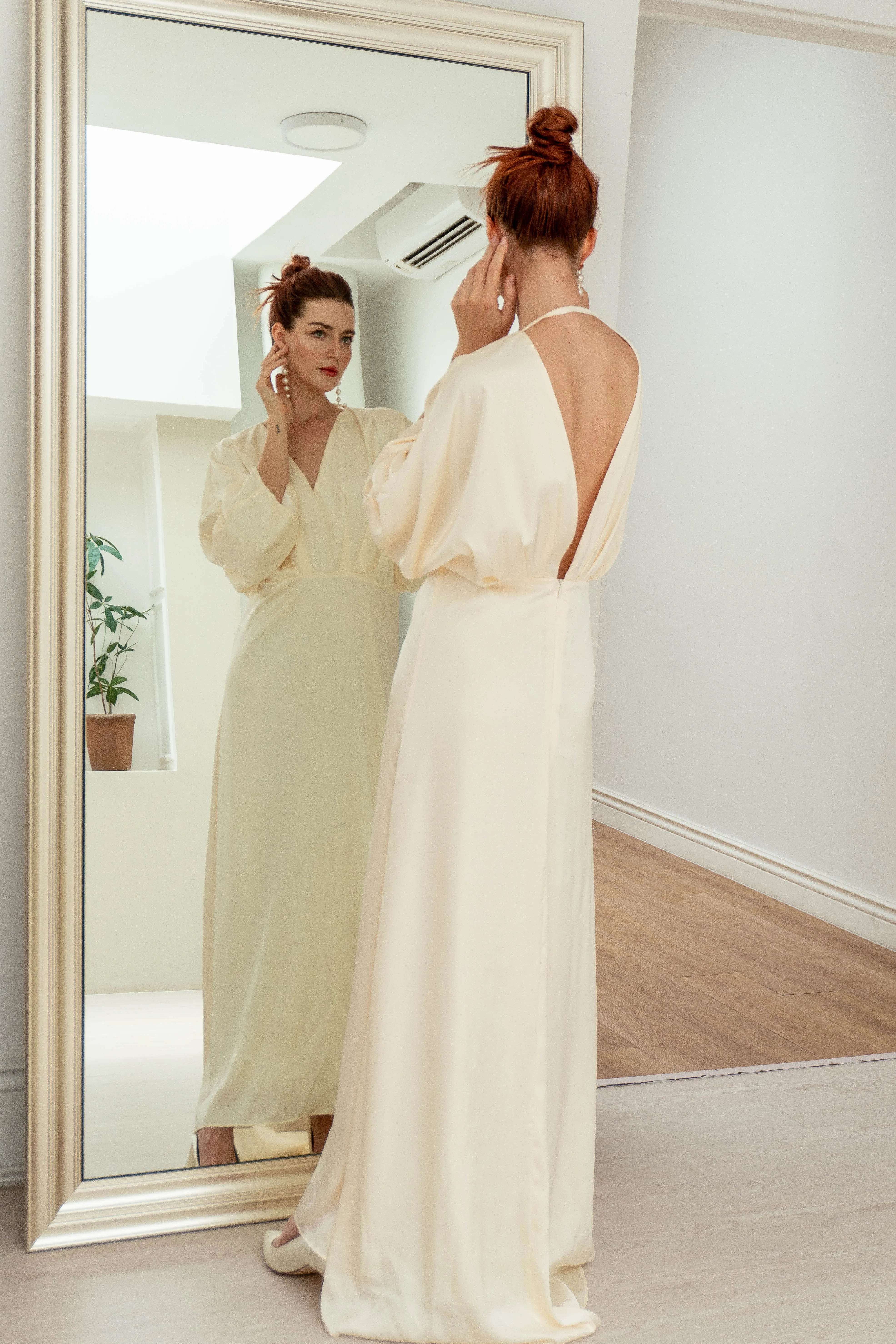 Vivienne Empire Waist Floor Length Dress