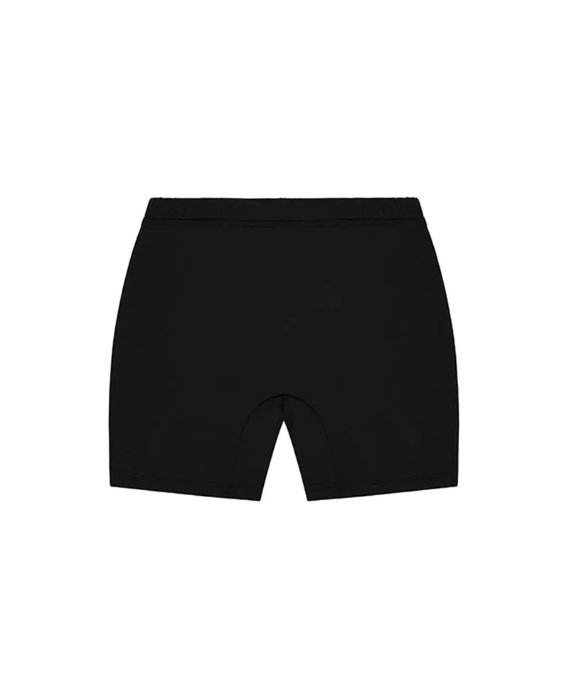 [Warehouse Sale] CHUCUCHU Marble Double Pleated Skirt - Black