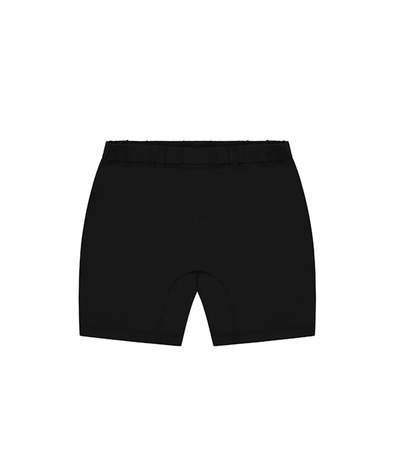[Warehouse Sale] CHUCUCHU Marble Double Pleated Skirt - Black