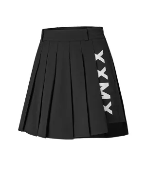 [Warehouse Sale] XEXYMIX Golf XXXX Pleated Culotte Skirt - Black