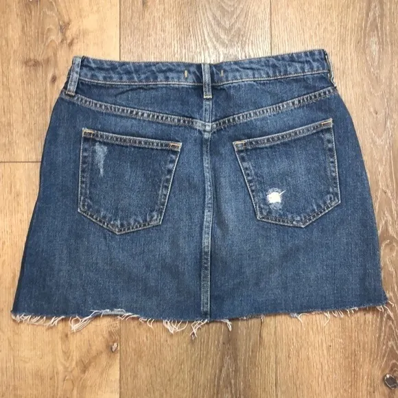 We The Free Distressed Jean Mini Skirt Size 29