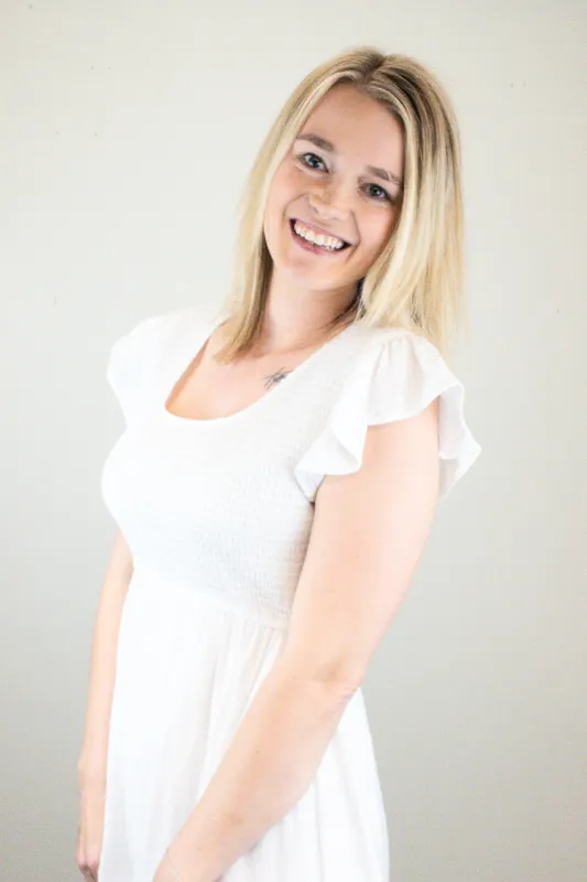 White Smock Mini Dress