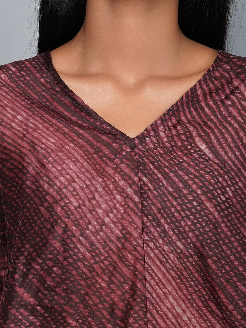 Yavi   I   Tie Dyed Top With Printed Pleated Skirt