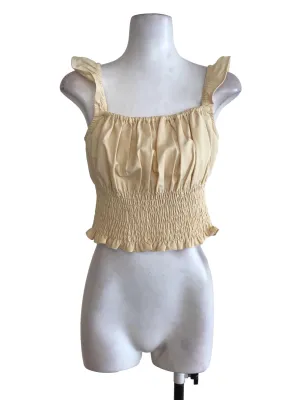 Yellow Ruffle Top