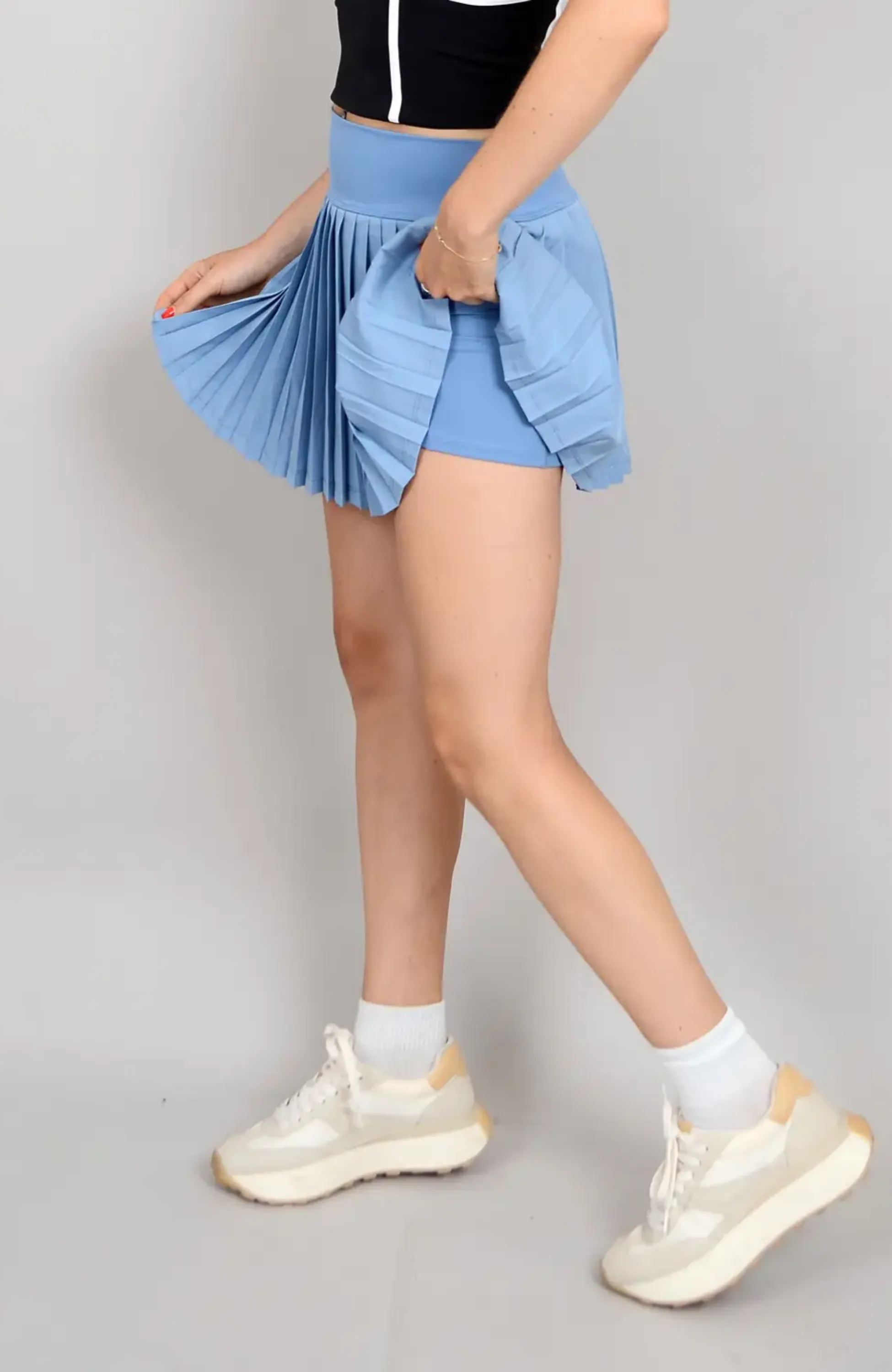Yura Pull On Pleated Mini Skirt