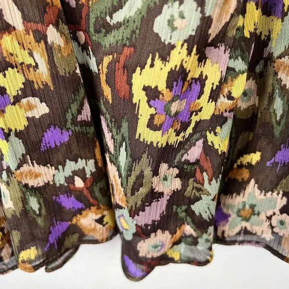 ZARA Floral Empire Waist Dress Size Small NWT